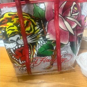 Ed Hardy Red and Multicolor Women's Bag